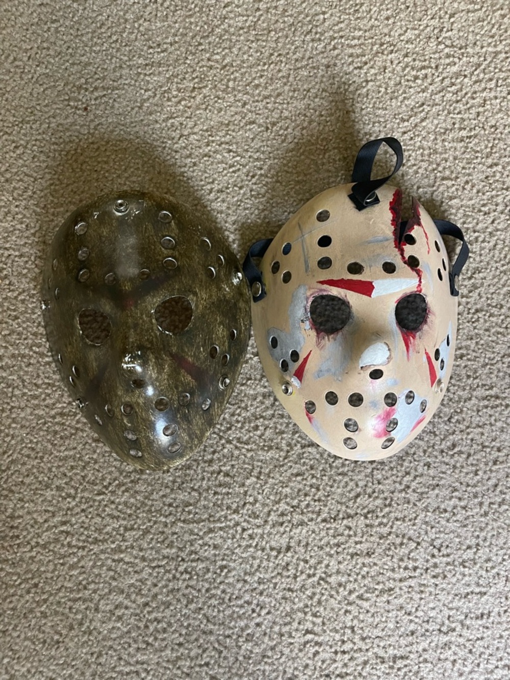 Hockey Mask Costume Pair - Friday the 13th